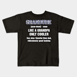 GRANDUDE Cool Grandpa Definition Kids T-Shirt